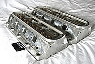 Ford Windsor 351 Aluminum Engine Cylinder Heads BEFORE Chrome-Like Metal Polishing and Buffing Services