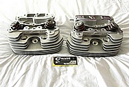 Harley Davidson Motorcycle S&S Engine Cylinder Heads BEFORE Chrome-Like Metal Polishing and Buffing Services / Resoration Services 