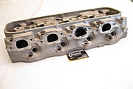 Brodix Aluminum V8 Cylinder Head BEFORE Chrome-Like Metal Polishing and Buffing Services