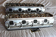 Kaasep-38 Aluminum Engine Cylinder Heads BEFORE Chrome-Like Metal Polishing and Buffing Services / Resoration Services