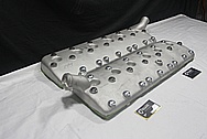 Flathead Aluminum Engine Cylinder Heads BEFORE Chrome-Like Metal Polishing and Buffing Services / Resoration Services