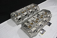 Edelbrock Aluminum Cylinder Heads BEFORE Chrome-Like Metal Polishing and Buffing Services / Restoration Services 