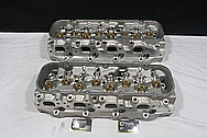 Edelbrock Aluminum Cylinder Heads BEFORE Chrome-Like Metal Polishing and Buffing Services / Restoration Services 