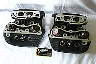 Motorcycle Aluminum Cylinder Heads BEFORE Chrome-Like Metal Polishing and Buffing Services / Restoration Services 