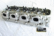 Dart 335 Aluminum V8 Cylinder Head BEFORE Chrome-Like Metal Polishing and Buffing Services
