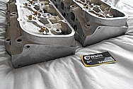 Edelbroat Performer Aluminum Cylinder Heads BEFORE Chrome-Like Metal Polishing and Buffing Services / Restoration Services 