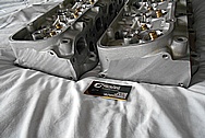Edelbroat Performer Aluminum Cylinder Heads BEFORE Chrome-Like Metal Polishing and Buffing Services / Restoration Services 