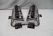 Aluminum V8 Cylinder Heads BEFORE Chrome-Like Metal Polishing and Buffing Services / Restoration Services 