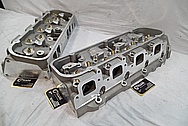 Aluminum V8 Cylinder Heads BEFORE Chrome-Like Metal Polishing and Buffing Services / Restoration Services 