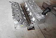 Aluminum V8 Cylinder Heads BEFORE Chrome-Like Metal Polishing and Buffing Services / Restoration Services 