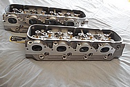 Aluminum V8 Cylinder Heads BEFORE Chrome-Like Metal Polishing and Buffing Services / Restoration Services 