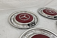 Mercedes Benze Stainless Steel Hubcaps AFTER Chrome-Like Metal Polishing - Stainless Steel Polishing and Custom Painting Services 