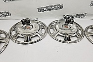 1967 Cadillac Eldorado Stainless Steel Hubcaps AFTER Chrome-Like Metal Polishing and Buffing Services - Aluminum Polishing and Custom Painting Services