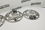 1967 Cadillac Eldorado Stainless Steel Hubcaps AFTER Chrome-Like Metal Polishing and Buffing Services - Aluminum Polishing and Custom Painting Services