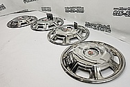 1967 Cadillac Eldorado Stainless Steel Hubcaps AFTER Chrome-Like Metal Polishing and Buffing Services - Aluminum Polishing and Custom Painting Services