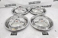 1966 Cadillac Stainless Steel Hubcaps AFTER Chrome-Like Metal Polishing and Buffing Services - Stainless Steel Polishing - Hubcap Polishing