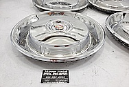 1966 Cadillac Stainless Steel Hubcaps AFTER Chrome-Like Metal Polishing and Buffing Services - Stainless Steel Polishing - Hubcap Polishing