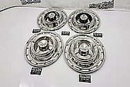 Stainless Steel Hubcaps AFTER Chrome-Like Metal Polishing and Buffing Services / Restoration Services - Aluminum Polishing - Hubcap Polishing