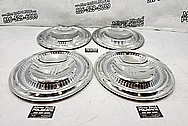 1965 Lincoln Continental Stainless Steel Hubcaps AFTER Chrome-Like Metal Polishing and Buffing Services / Restoration Services - Stainless Steel Polishing Services - Hubcap Polishing Service