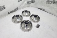 Stainless Steel Hubcaps AFTER Chrome-Like Metal Polishing and Buffing Services / Restoration Services - Stainless Steel Polishing Services - Hubcap Polishing Service