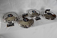 1965 Plymouth Valiant Steel Hubcaps AFTER Chrome-Like Metal Polishing and Buffing Services / Restoration Services Plus Dent Removal Services 