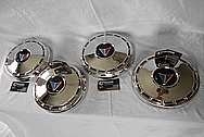 1965 Plymouth Valiant Steel Hubcaps AFTER Chrome-Like Metal Polishing and Buffing Services / Restoration Services Plus Dent Removal Services 