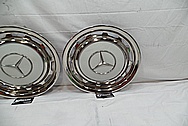 Aluminum Mercedez Benz Stainless Steel Hubcaps AFTER Chrome-Like Metal Polishing and Buffing Services / Restoration Services 