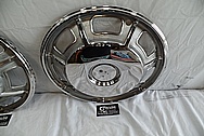 1967 Cadillac Eldorado Stainless Steel Hubcaps AFTER Chrome-Like Metal Polishing and Buffing Services - Stainless Steel Polishing