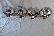 Plymouth Stainless Steel Hubcaps AFTER Chrome-Like Metal Polishing - Stainless Steel Polishing