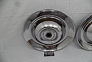 1953 Cadillac Sombrero Stainless Steel Hubcaps AFTER Chrome-Like Metal Polishing - Stainless Steel Polishing