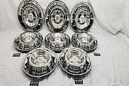 1959 Cadillac Fleetwood Special Stainless Steel Hubcaps / Wheel Covers AFTER Chrome-Like Metal Polishing and Buffing Services / Restoration Services - Wheel Cover Polishing