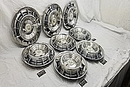 1959 Cadillac Fleetwood Special Stainless Steel Hubcaps / Wheel Covers AFTER Chrome-Like Metal Polishing and Buffing Services / Restoration Services - Wheel Cover Polishing