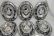 1959 Cadillac Fleetwood Special Stainless Steel Hubcaps / Wheel Covers AFTER Chrome-Like Metal Polishing and Buffing Services / Restoration Services - Wheel Cover Polishing