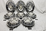 1959 Cadillac Fleetwood Special Stainless Steel Hubcaps / Wheel Covers AFTER Chrome-Like Metal Polishing and Buffing Services / Restoration Services - Wheel Cover Polishing
