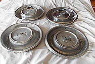 1965 Lincoln Continental Aluminum Hub Caps BEFORE Chrome-Like Metal Polishing and Buffing Services / Restoration Services 