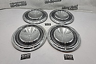 1965 Lincoln Continental Stainless Steel Hubcaps BEFORE Chrome-Like Metal Polishing and Buffing Services / Restoration Services - Stainless Steel Polishing Services - Hubcap Polishing Service
