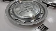 Mercedes Benz Stainless Steel Hubcaps BEFORE Chrome-Like Metal Polishing and Buffing Services / Restoration Services - Stainless Steel Polishing Services - Hubcap Polishing Service
