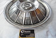 1964 Ford Thunderbird Aluminum Hubcaps BEFORE Chrome-Like Metal Polishing and Buffing Services