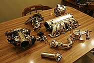 Toyota Supra 2JZGTE Aluminum Intake Manifold AFTER Chrome-Like Metal Polishing and Buffing Services