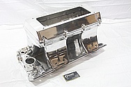 Edelbrock Victor Ram 2-R Aluminum Intake Manifold AFTER Chrome-Like Metal Polishing and Buffing Services / Restoration Services