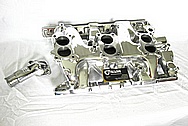 1966 Pontiac GTO Aluminum Tri Power Intake Manifold AFTER Chrome-Like Metal Polishing and Buffing Services / Restoration Services