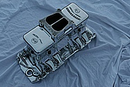 Offenhauser V8 Aluminum Turbo Thrust Intake Manifold AFTER Chrome-Like Metal Polishing and Buffing Services