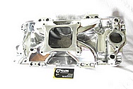 Edelbrock Victor Aluminum Intake Manifold AFTER Chrome-Like Metal Polishing and Buffing Services / Restoration Services