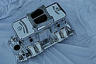 Offenhauser V8 Aluminum Turbo Thrust Intake Manifold AFTER Chrome-Like Metal Polishing and Buffing Services