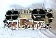 Offenhauser Turbo Thrust Power Aluminum Tunel Ram Intake Manifold AFTER Chrome-Like Metal Polishing and Buffing Services / Restoration Services