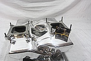 Weiand V8 Cross Ram Aluminum Intake Manifold AFTER Chrome-Like Metal Polishing and Buffing Services