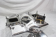 Weiand V8 Cross Ram Aluminum Intake Manifold AFTER Chrome-Like Metal Polishing and Buffing Services