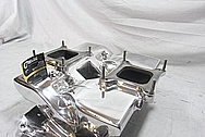 Weiand V8 Cross Ram Aluminum Intake Manifold AFTER Chrome-Like Metal Polishing and Buffing Services