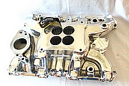 V8 Aluminum Intake Manifold AFTER Chrome-Like Metal Polishing and Buffing Services