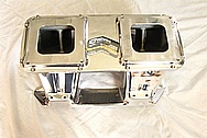 Indy Performance Aluminum V8 Intake Manifold AFTER Chrome-Like Metal Polishing and Buffing Services
